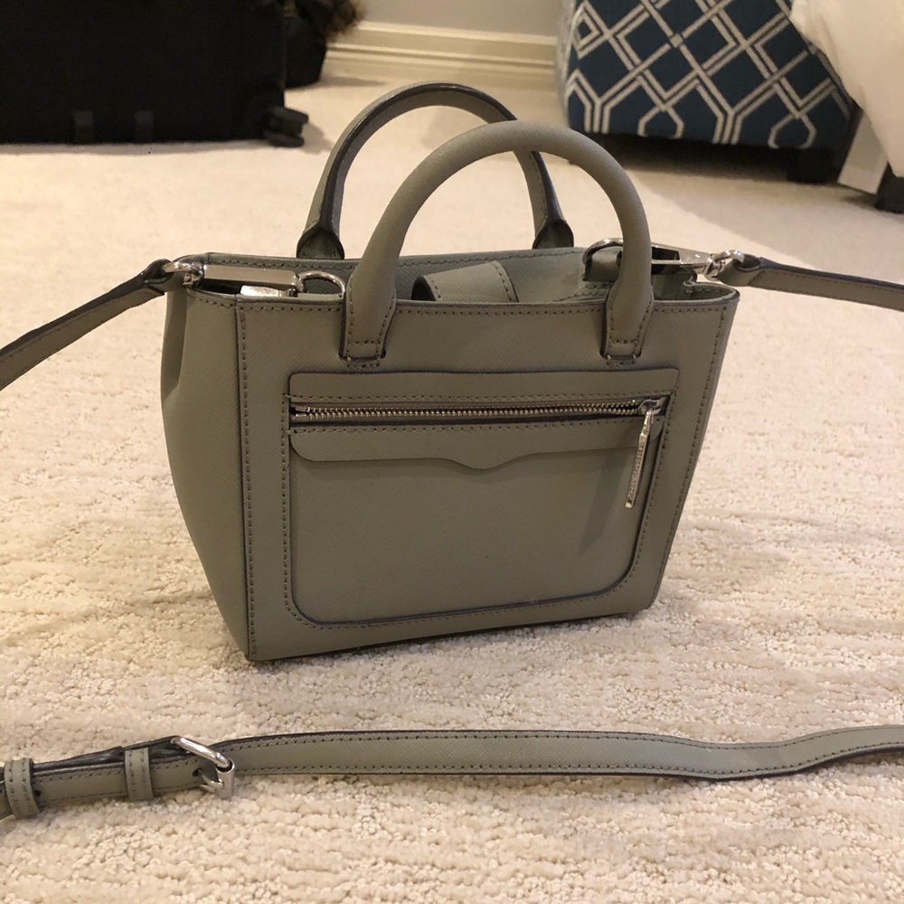 Grey Rebecca Minkoff mini tote bag